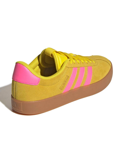 adidas VL Court 3.0 Shoes - Yellow/Lucid Pink/Gold Metallicimages3- The Sports Edit