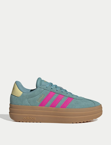adidas VL Court Bold Shoes - Powder Teal/Shock Pink/Powder Yellowimages1- The Sports Edit