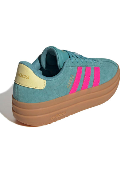 adidas VL Court Bold Shoes - Powder Teal/Shock Pink/Powder Yellowimages3- The Sports Edit