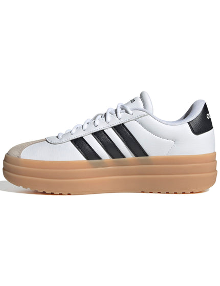 adidas VL Court Bold Shoes - Cloud White/Core Black/Wonder Beigeimages4- The Sports Edit
