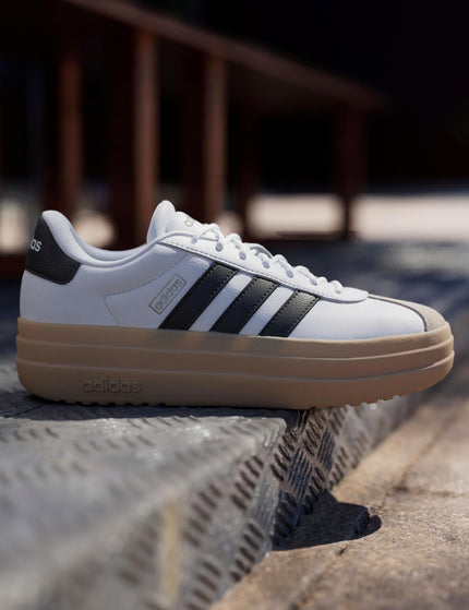 adidas VL Court Bold Shoes - Cloud White/Core Black/Wonder Beigeimages8- The Sports Edit