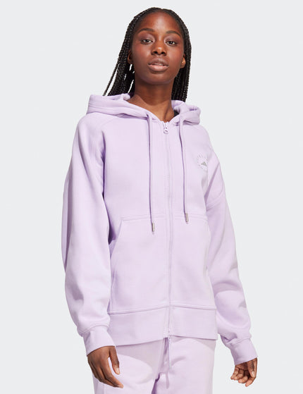 adidas X Stella McCartney Sportswear Full Zip Hoodie - Purple Glowimages1- The Sports Edit