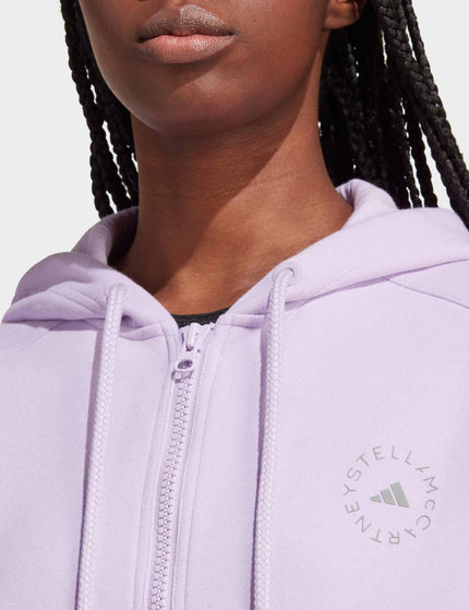 adidas X Stella McCartney Sportswear Full Zip Hoodie - Purple Glowimages4- The Sports Edit