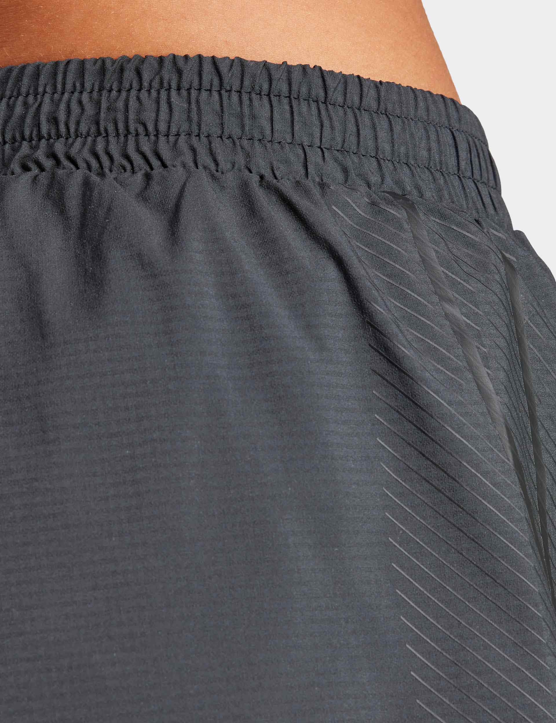 adidas Pacer Stretch-Woven Zipper Pocket Lux Shorts - Grey