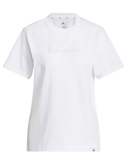 adidas Yay Sports Graphic T-Shirt - Whiteimages6- The Sports Edit