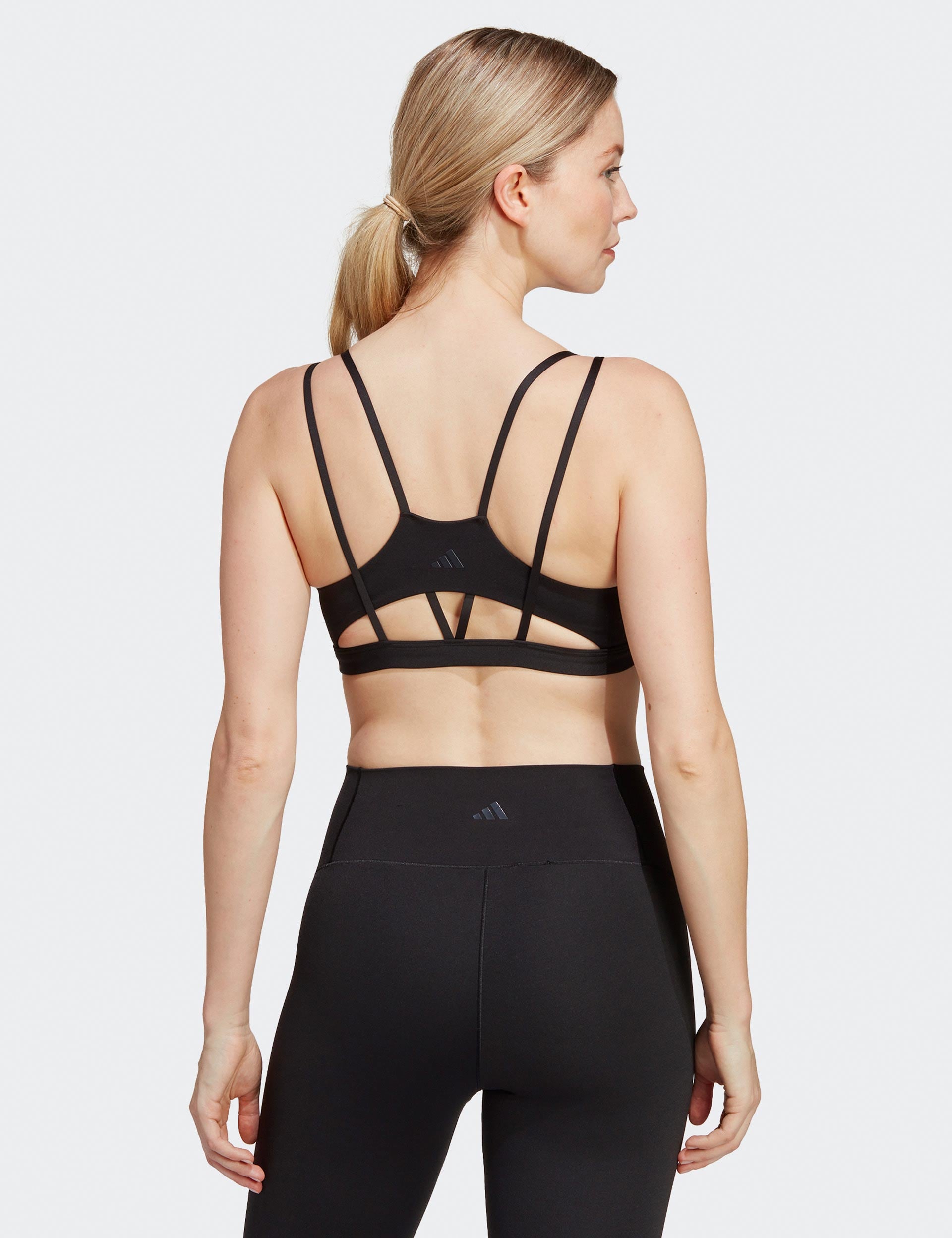 adidas, Yoga Studio Luxe Light-Support Bra - Black