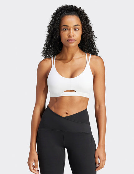 adidas Yoga Studio Luxe Light-Support Bra - Whiteimages1- The Sports Edit