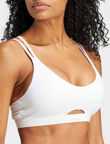 adidas Yoga Studio Luxe Light-Support Bra - Whiteimages3- The Sports Edit