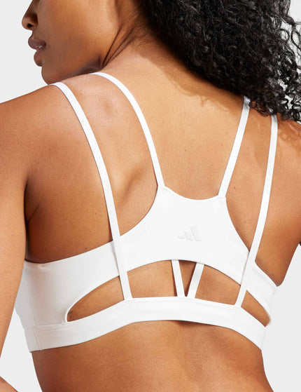 adidas Yoga Studio Luxe Light-Support Bra - Whiteimages4- The Sports Edit