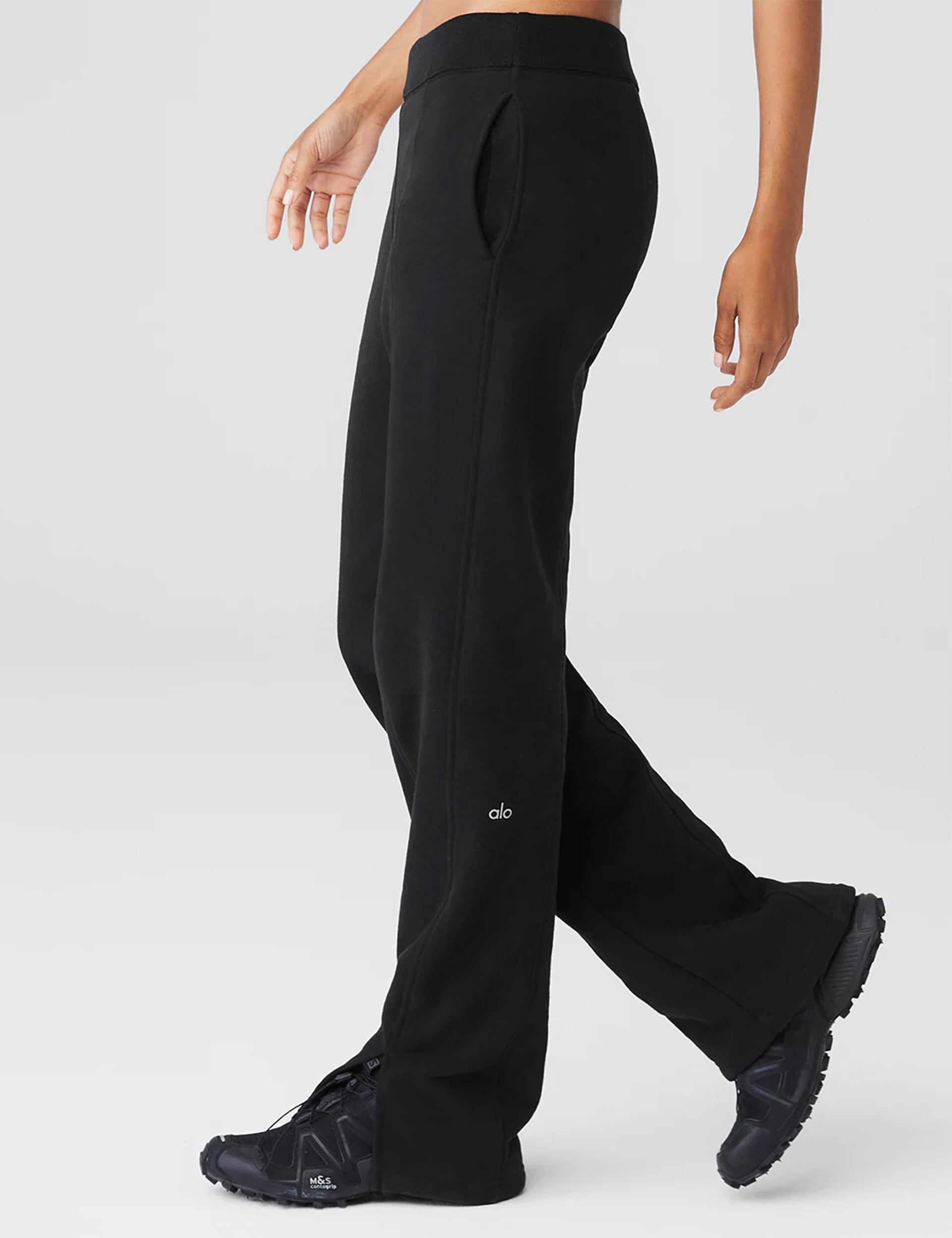 Alo Yoga® High-waist Break Line Jogger Pants - Black