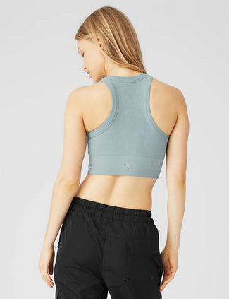 Seamless Delight High Neck Bra - Cosmic Grey