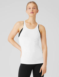 Alo Yoga | Select Tank - White | The Sports Edit