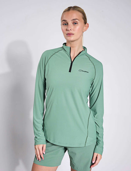 Berghaus 24/7 Tech Long Sleeve Half Zip Tee - Light Terrainimages1- The Sports Edit