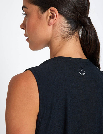 Beyond Yoga Featherweight Minimal Cropped Tank - Darkest Nightimages3- The Sports Edit