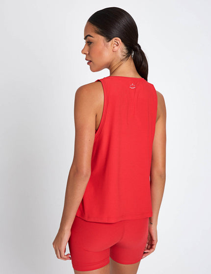 Beyond Yoga Featherweight Rebalance Tank - Candy Apple Red Heatherimages2- The Sports Edit
