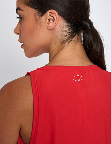 Beyond Yoga Featherweight Rebalance Tank - Candy Apple Red Heatherimages3- The Sports Edit