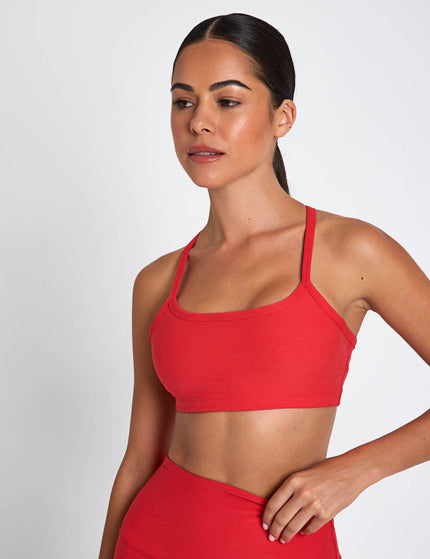 Beyond Yoga Spacedye Slim Racerback Bra - Candy Apple Red Heatherimages1- The Sports Edit