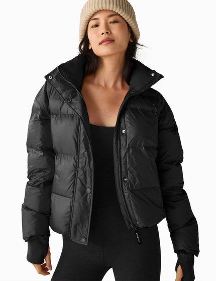 Beyond Yoga Big Cozy Hooded Puffer Jacket - Blackimages1- The Sports Edit