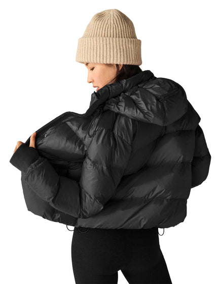 Beyond Yoga Big Cozy Hooded Puffer Jacket - Blackimages2- The Sports Edit