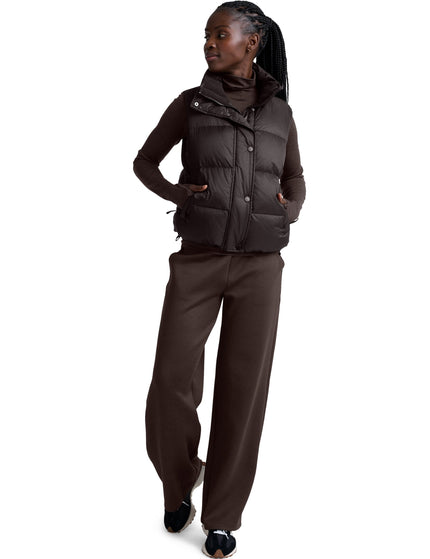 Beyond Yoga Big Cozy Puffer Vest - Dark Chocolateimages7- The Sports Edit