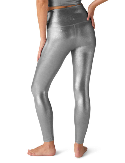 Beyond Yoga Caught In The Midi High Waisted Legging - Liquid Silverimages3- The Sports Edit