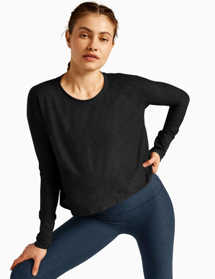 Beyond Yoga Featherweight Daydreamer Pullover - Darkest Nightimages1- The Sports Edit