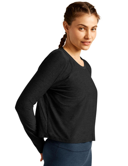 Beyond Yoga Featherweight Daydreamer Pullover - Darkest Nightimages3- The Sports Edit