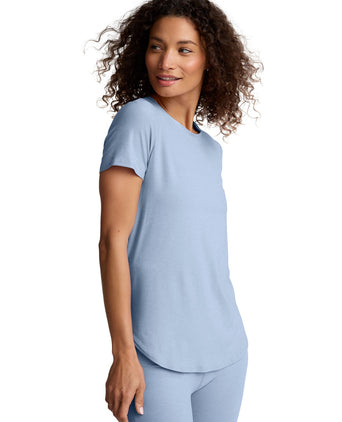 Featherweight On The Down Low Tee - Blue Zen Heather