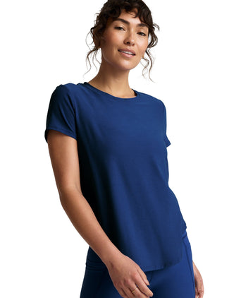 Featherweight On The Down Low Tee - Marine Blue Heather