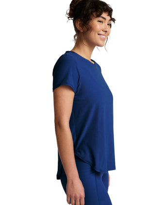 Featherweight On The Down Low Tee - Marine Blue Heather