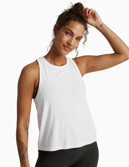 Beyond Yoga Featherweight Rebalance Tank - Cloud Whiteimages1- The Sports Edit