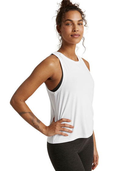 Beyond Yoga Featherweight Rebalance Tank - Cloud Whiteimages3- The Sports Edit