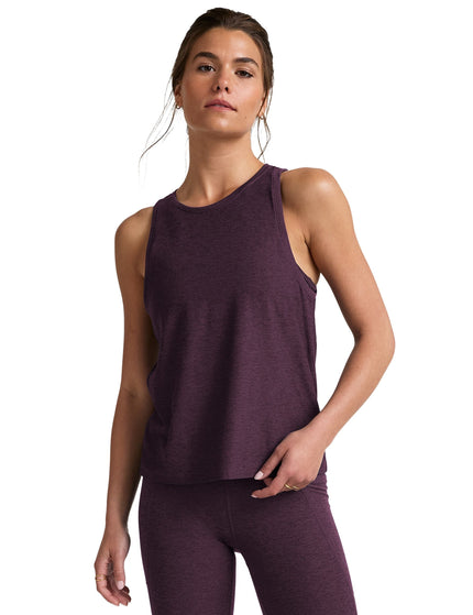 Beyond Yoga Featherweight Rebalance Tank - Eggplant Purple Heatherimages1- The Sports Edit
