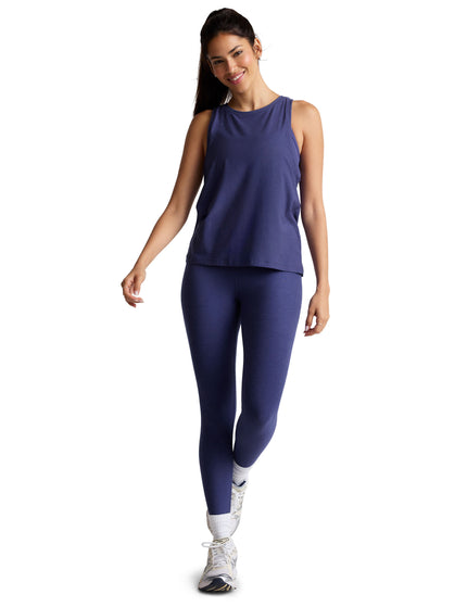 Beyond Yoga Featherweight Rebalance Tank - Eternal Blue Heatherimages4- The Sports Edit