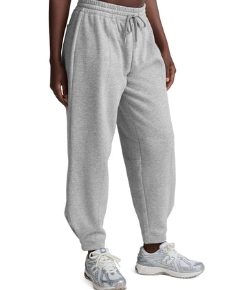 LuxeFleece Barrel Sweatpant - Light Heather Grey