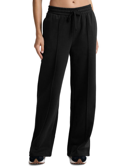 Beyond Yoga LuxeFleece Pintuck Wide Leg Pant - Blackimages1- The Sports Edit