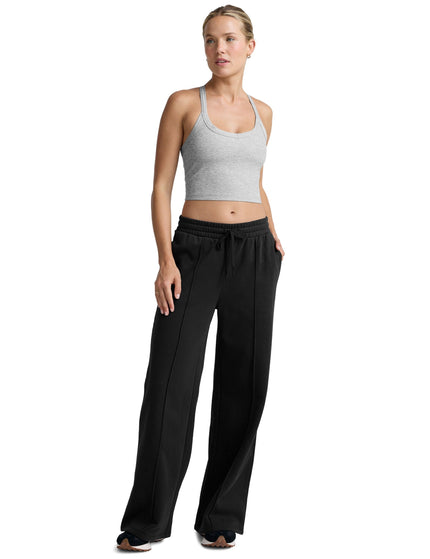 Beyond Yoga LuxeFleece Pintuck Wide Leg Pant - Blackimages5- The Sports Edit