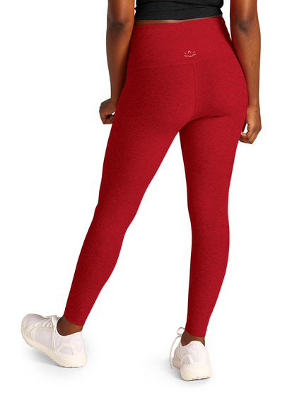 Beyond Yoga Spacedye At Your Leisure High Waisted Midi Legging - Ruby Red Heatherimages2- The Sports Edit