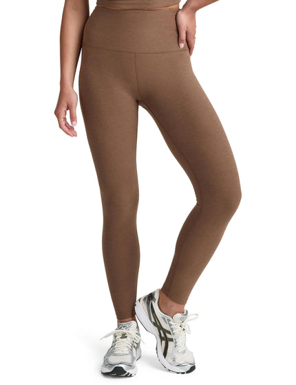 Beyond Yoga Spacedye Caught In The Midi High Waisted Leggings - True Chocolate Heatherimages1- The Sports Edit