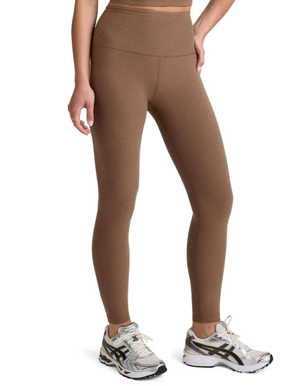Beyond Yoga Spacedye Caught In The Midi High Waisted Leggings - True Chocolate Heatherimages2- The Sports Edit