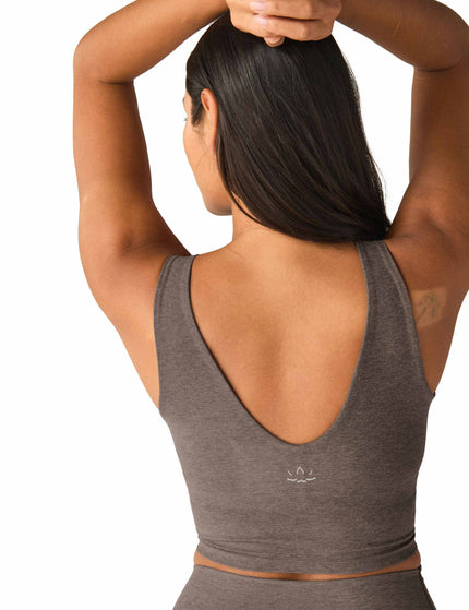 Beyond Yoga Spacedye Good Day Cropped Tank - Soft Umber Heatherimages2- The Sports Edit