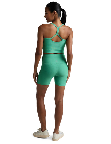 Beyond Yoga Spacedye Keep Pace 5" Biker Short - Bright Emerald Heatherimages3- The Sports Edit