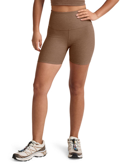 Beyond Yoga Spacedye Keep Pace 5" Biker Short - True Chocolate Heatherimages1- The Sports Edit