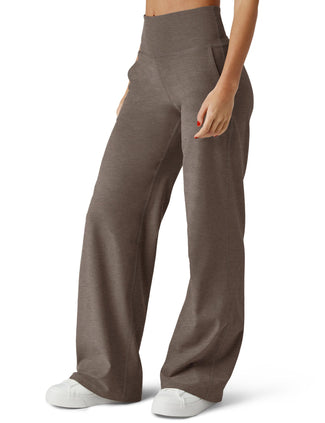 Spacedye Laid Back Wide Leg Pant - Soft Umber Heather