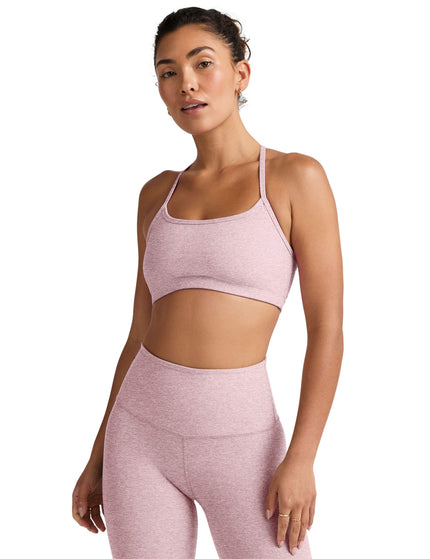 Beyond Yoga Spacedye Slim Racerback Bra - Blush Blooms Heatherimages1- The Sports Edit