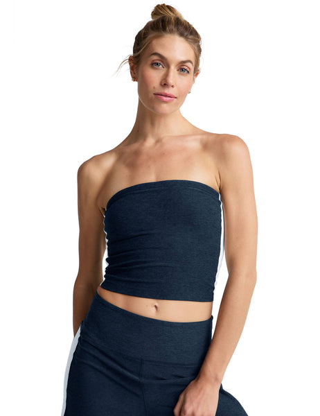 (取寄) ビヨンドヨガ レディース スペースダイ ストラップレス ストライプ トップ Beyond Yoga women Spacedye Strapless Stripe Top Silver Mist/Cloud White Spacedye Strapless Top | Beyond Yoga
