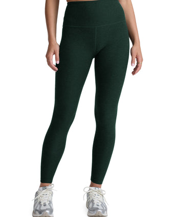 Spacedye Vitalize Full Length Legging - Dark Spruce Green Heather