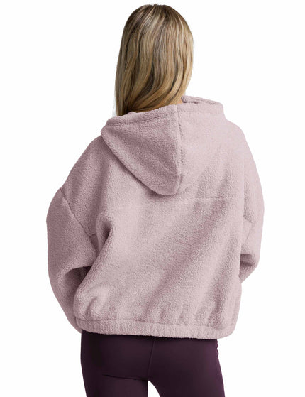 Beyond Yoga Unity 1/4 Zip Hoodie - Pale Pinkimages3- The Sports Edit