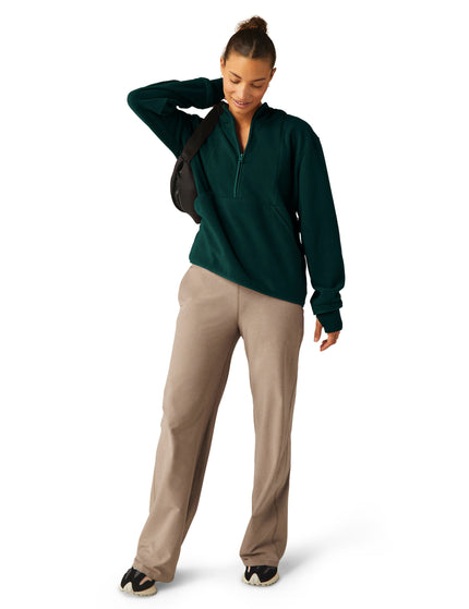 Beyond Yoga Urban Explorer Half Zip Pullover - Dark Spruce Greenimages5- The Sports Edit