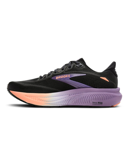 Brooks Ghost 18 - Black/Mulled Grape/Peachimages3- The Sports Edit